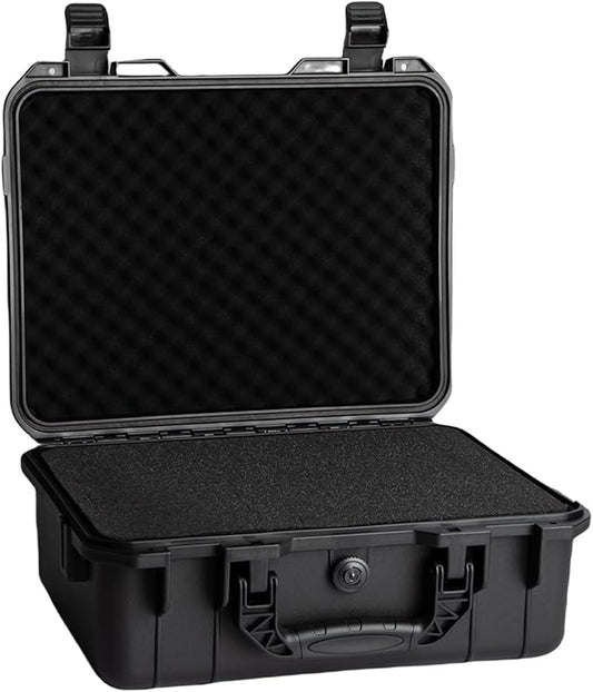 Hard case Waterproof Hard Case with DIY Customizable Foam Insert Portable Protective Case for Camera Drones Equipments Tools Test Instruments 16.9''x13.7''x5.9''
