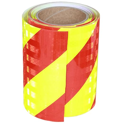 Non Fading Reflective Tape Outdoor Waterproof 6 inch Wide, High Visibility Safety Warning Reflector Sticker Strips (11 feet)