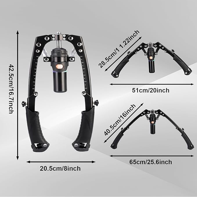 2025 New All-in-One Adjustable Hydraulic Power Chest Press Machine, Chest Expander & Forearm Strengthener, for Upper Body & ABS Fitness (Without Wheels)
