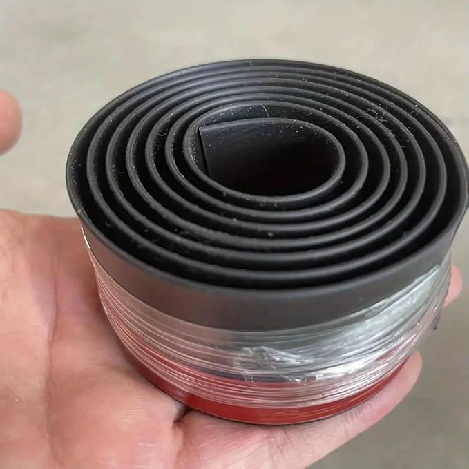 Premium Adjustable Door Bottom Seal Strip – Weatherproof & Noise-Reducing Draft Stopper | Adjustable Door Sweep for Energy Efficiency, Dust & Bug Protection(Black)