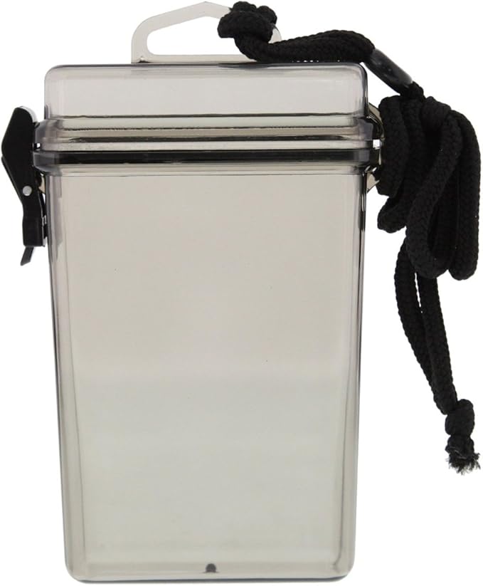 ASR Outdoor Hard Case Waterproof Camping First Aid Storage Container, 5.5 Inch, Clear