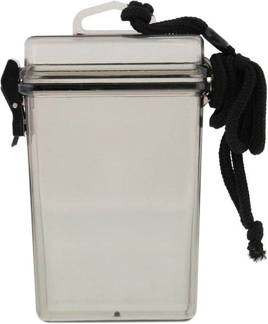 ASR Outdoor Hard Case Waterproof Camping First Aid Storage Container, 5.5 Inch, Clear