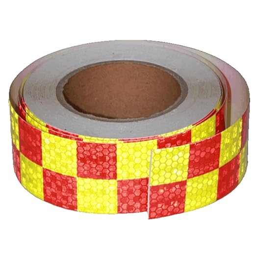 Industrial Reflective Tape 2 inch Wide for Cars, Outdoor Waterproof High Visibility Safety Warning Adhesive Strips (66 feet)