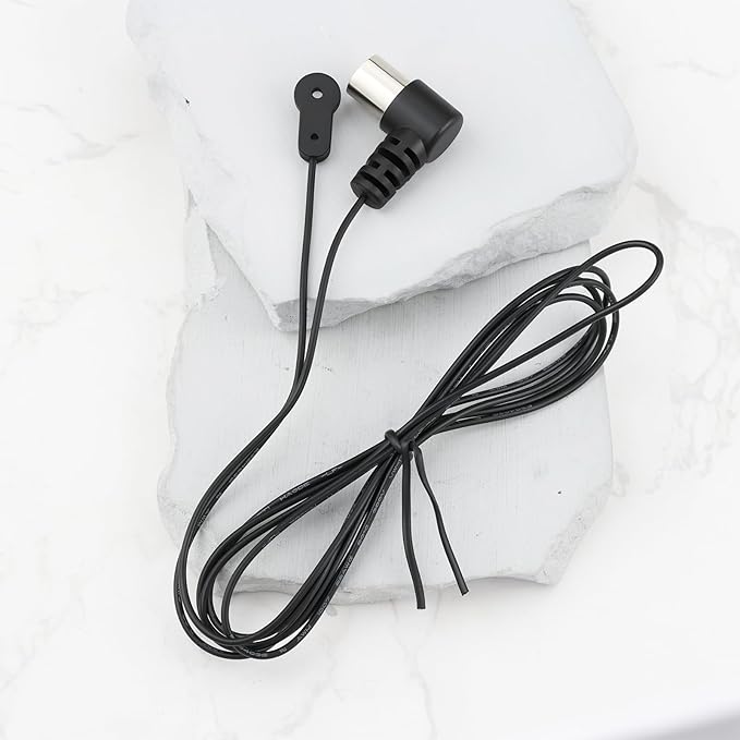 eMagTech 2Pcs FM Radio Antenna Coaxial Cable for Table Top Home Stereo Receiver Audio Video Radio Receiver