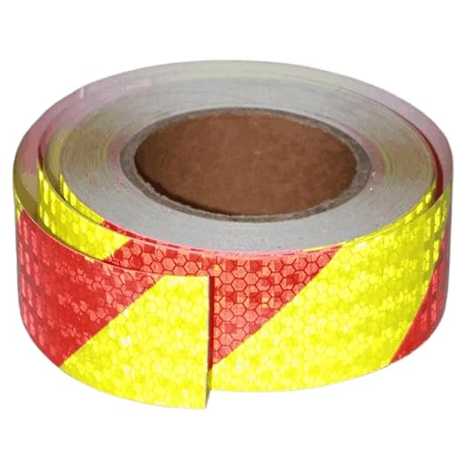 Industrial Reflective Tape 2 inch Wide for Cars, Outdoor Waterproof High Visibility Safety Warning Adhesive Strips (66 feet)
