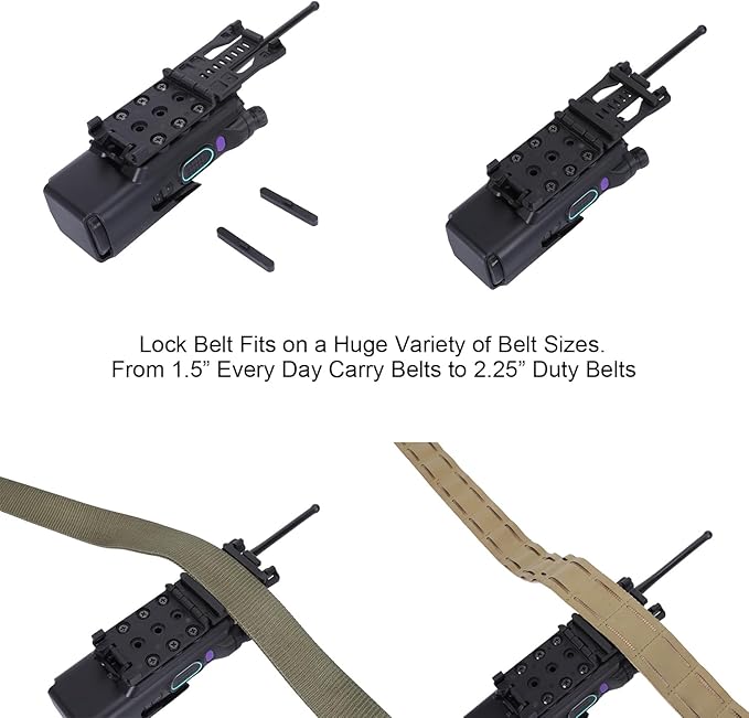 Portable Radio Case,Tactical Radio Holster for Motorola APX6000/7000/8000 Radios,Molle Clip/Belt Clip Carry