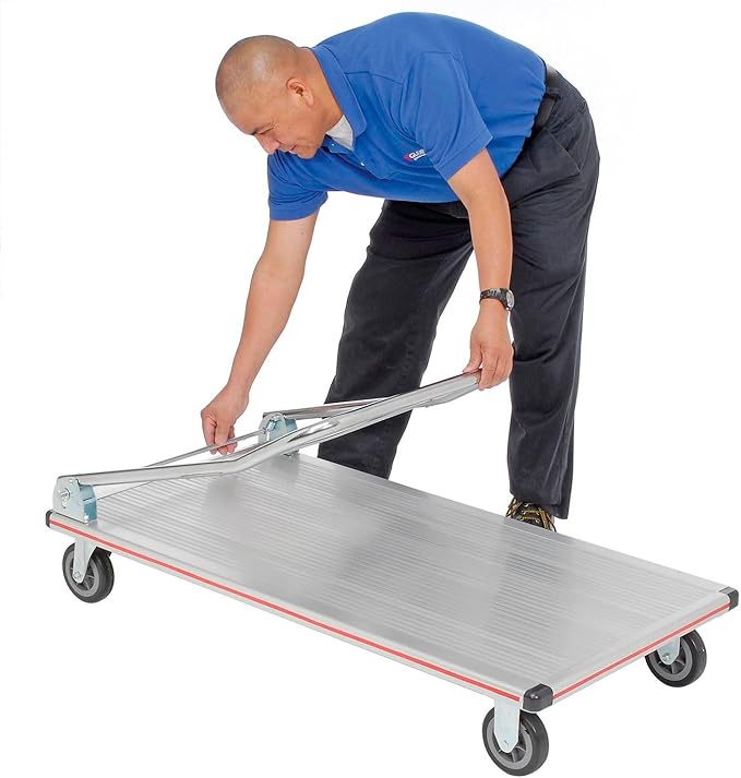 Global Industrial Folding Platform Truck, Aluminum, 48 x 24, 600 Lb. Capacity