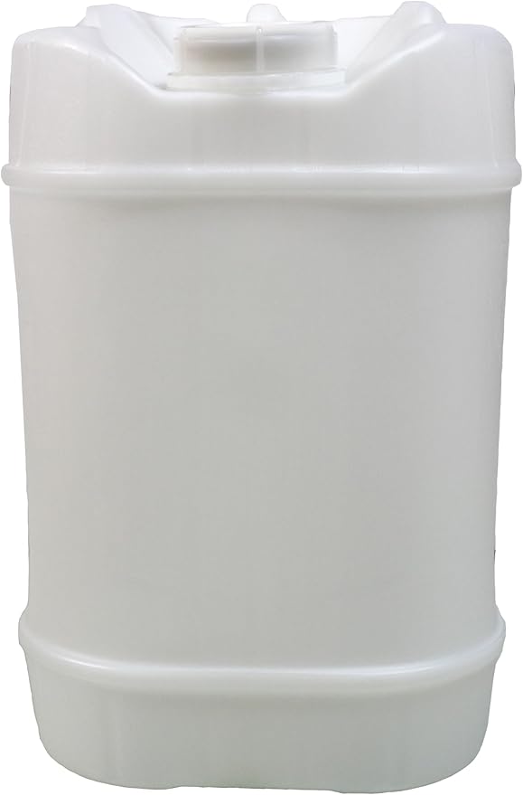 Air Sea Containers | 19L / 5Gallon White Jerrican | White Jerrican Jug | Food Grade Quality | BPA Free | Perfect Container to Ship Chemicals & Liquids | Easy Stacking HDPE Containers