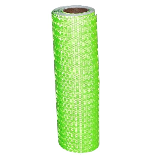 Reflective Tape Green Outdoor Waterproof 8 inch, High Visibility Industrial Marking Tape, Safety Adhesive Stickers (11 feet)