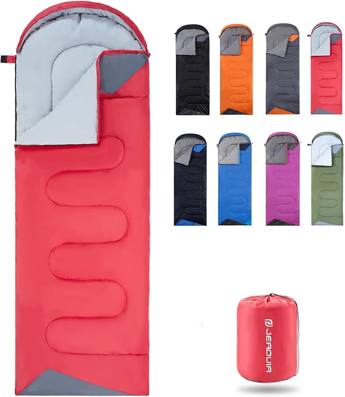 Sleeping Bags for Adults Cold Weather - 20 Degree Big&Tall Size Backpacking Lightweight Waterproof for Girls Boys Mens Teen Women for Camping Hiking Outdoor Travel Hunting with Compression Bags