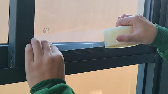 Birllaid Transparent Window Weather Sealing Tape, 2 inch x55Yards(165 FT) x3 Pack Total165yds (495 FT), Window AC Seal Air Conditioner Sealing Tape, No Residue, Clear