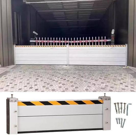 Reusable Flood Protection Barriers for Garage Door, 3/4/5/6/7/8/9/10/11/12/13ft Long Commercial Aluminum Unit Module Design Flooding Prevention Control Baffle Water Stopper Panel, Detachable(H