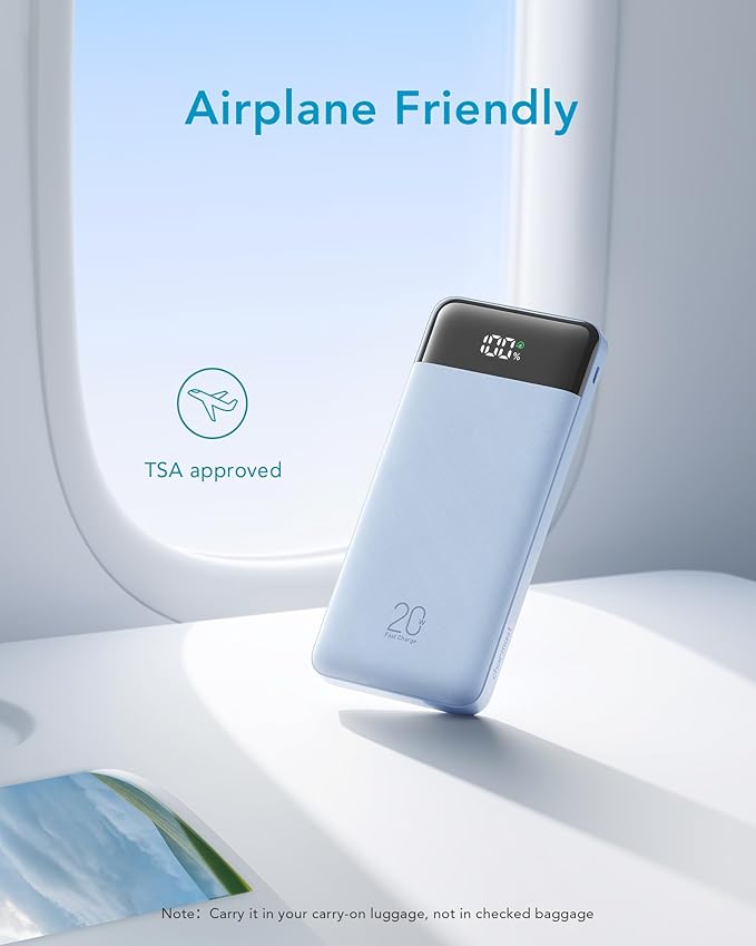 charmast 20000mAh Portable Charger with Built in Cables, 22.5W Travel Power Bank Fast Charging, USB C Cell Phone Battery Pack for iPhone 16/15/14/13/12/11 Series, iPad, Samsung, Android, Tablet