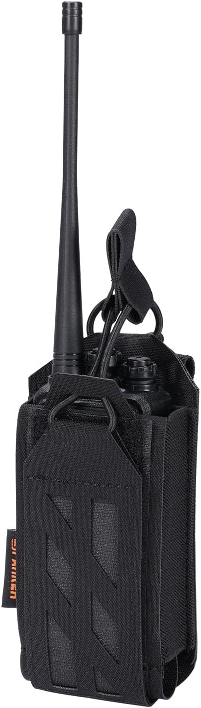 EXCELLENT ELITE SPANKER Tactical Universal Radio Holster Holder Molle Radio Pouch Adjustable for Duty Belt,Vest for Two Ways Walkie Talkie