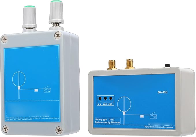 Active Antennae, 100kHz 179MHz MW SW Air Outdoor Portable Shortwave Radio Antennae with 2600mAh Battery, SDR for City Living Area Environment, Suitable for Shortwave Receivers, (15m / 49.2ft)