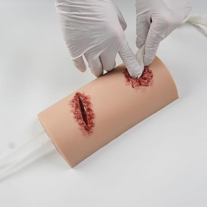 Wound Packing Trainer, Stop The Bleed Practice Kit, Wound Simulator Trainer, Bleeding Control Trainer, Multitask 2-in-1 First Aid Training Kit
