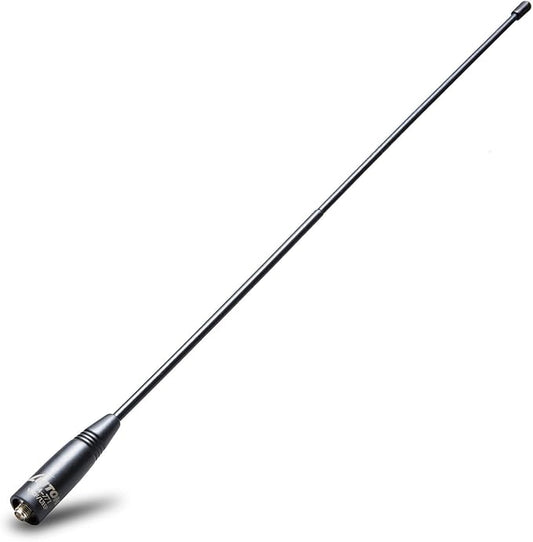 Radio Antenna for BaoFeng UV-5R/888S Long Range Walkie Talkie Antenna 15.6-Inch Whip VHF/UHF (144/430Mhz) Antenna SMA-Female（1 Pack）