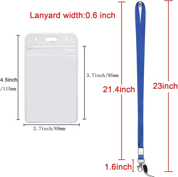 YOUOWO Lanyard with Badge Holders 10 Pack 10 Colours Neck Office Lanyards for Key Kids ID Name Badge USB Stick Whistles,Grey Purple Black Blue Green Orange