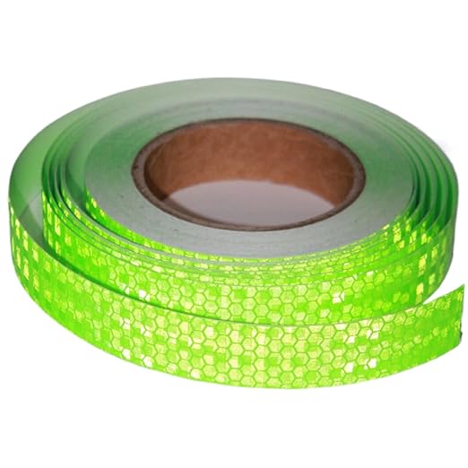 Industrial Reflective Tape Green 1 inch Wide, Outdoor Waterproof High Visibility Safety Warning Reflector Sticker Strips (68 feet)