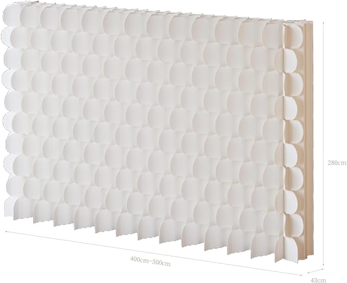 Foldable Room Divider Privacy Screens Movable Temporary Wall Space Partition, 5.25~9.19 FT Tall, 6.56~16.5 FT Width, Choice of Various Sizes and Styles