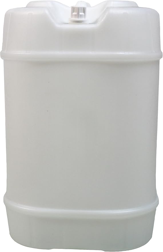 Air Sea Containers | 19L / 5Gallon White Jerrican | White Jerrican Jug | Food Grade Quality | BPA Free | Perfect Container to Ship Chemicals & Liquids | Easy Stacking HDPE Containers