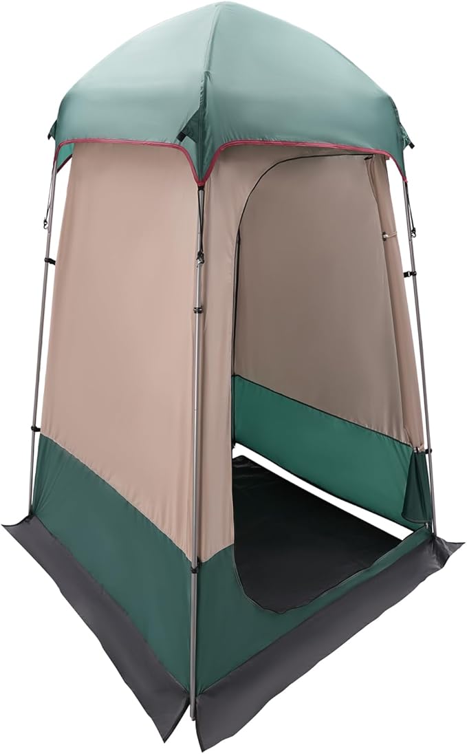 Outdoor Camping Privacy Shelter, Shower Tent Portable Toilet Tent Changing Dressing Room Instant Privacy Shelters Outdoor Shower Enclosure for Hiking Beach Picnic Fishing (Dark Green)