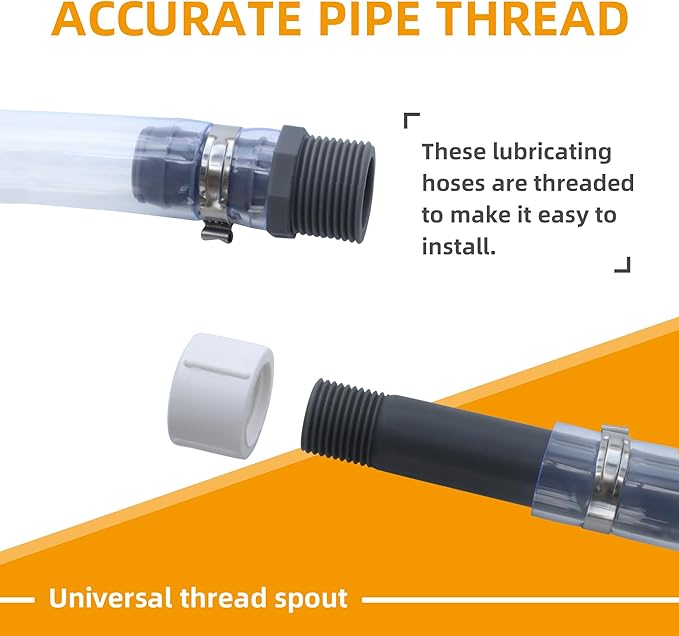 Racing Fuel Jug Hose Kit -Vp Fuel Can spout Compatible with 3/5/5.5 Gallon Gas Cans, Improved Filter Design, Pack of 4