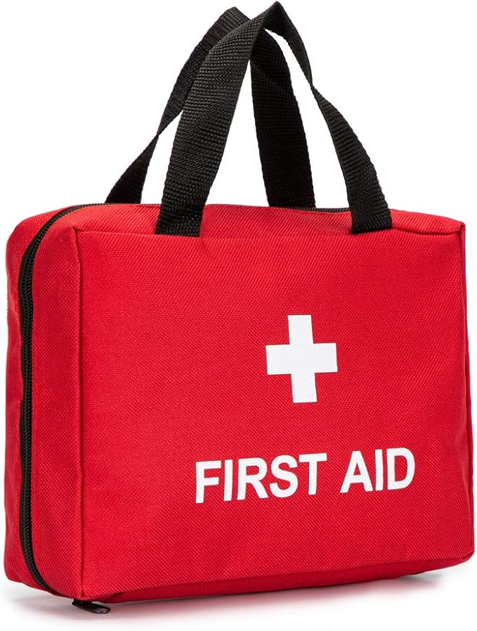 Red First Aid Bag Empty Travel Rescue Pouch First Responder Storage Medicine Emergency Bag for Car Home Office Kitchen Sport Outdoors (Green)
