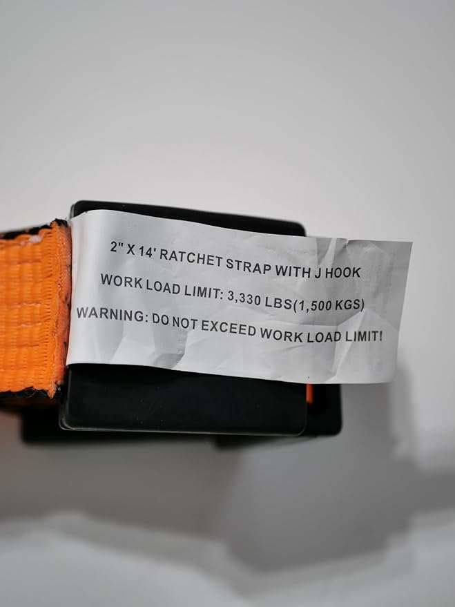 D.A.S. Car Hauler Straps - 3333lb Load Limit, Set of 4 Wheel Tie Down Straps for Car, Truck, and UTV Transport, Secure Car Tie Dow, Three Cleat Design | Orange Color