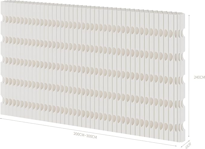 Foldable Room Divider Privacy Screens Movable Temporary Wall Space Partition, 5.25~9.19 FT Tall, 6.56~16.4 FT Width, Choice of Various Sizes and Styles