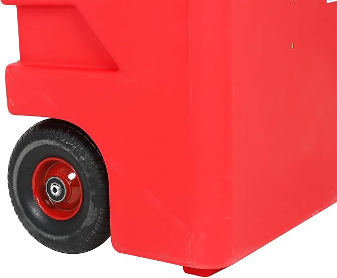 32 Gallon Portable Fuel Caddy Tank with 3.2GPM Automatic Transfer Pump ，12V / 4AA Battery Powered，6.5 ft Hose Diesel Transfer Tank for Gasoline Diesel Fuel & DEF/Urea Liquid