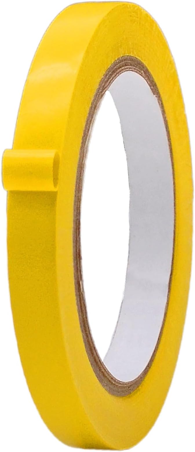 MAT Vinyl Marking Tape Yellow - 1/2 inch x 36 yds. for Safety Floor Marking (School Gym, Restaurants, Warehouse), Dance Floor Splicing, Pinstriping Cars & Boats