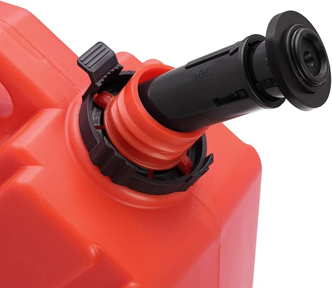 Transfer Tank Fits 5L/1.3 Gallon Storage Container With Spout and Lockable Bracket,11.81” x 9.84” x 4.72”