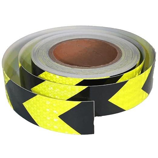 Industrial Reflective Tape 1 inch Wide for Trailer, Outdoor Waterproof High Visibility Safety Warning Adhesive Strips (66 feet)