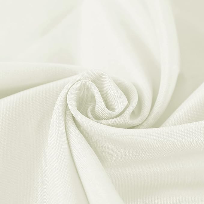 Fokitut 2 Pack Waterproof Rectangle Tablecloth, 60x102 Inch, Stain Resistant and Wrinkle Polyester Table Cloth, Fabric Table Cover for Kitchen Dining, Wedding, Party, Holiday Dinner-Ivory