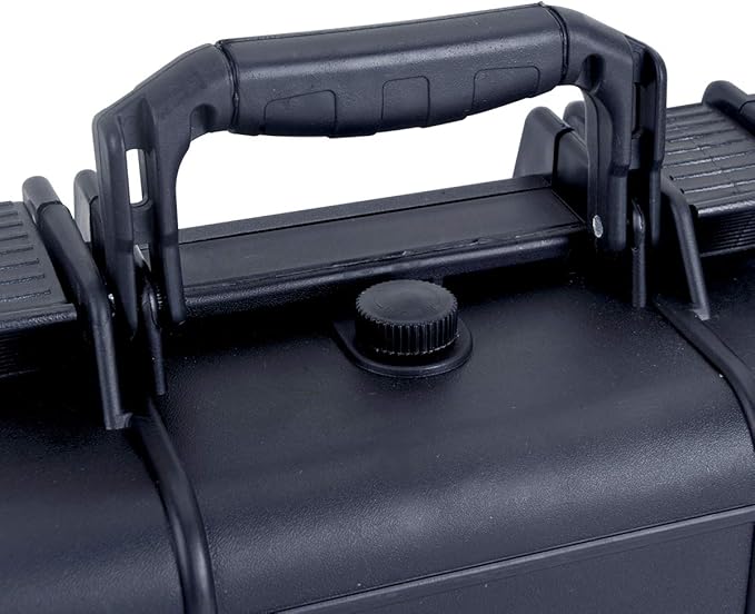 MEIJIA Portable All Weather Waterproof Protective Case,Hard Case,Camera Case With Customized Fit Foam,Fit Use of Drones,Camera,Equipments,Pistols,Elegant Black,13.35 x11.63x5.98inches