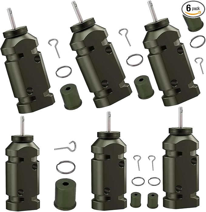6 Packs of Alarm Perimeter,12 Gauge Camping Trip Wire Alarm Eary Warning Security System for Outdoors (Green)