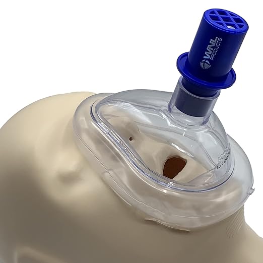 WNL Products 5000TMV-CP Adult/Child & Infant CPR Practi-MASK & Valve Combo Pack - Fits All WNL Training Masks