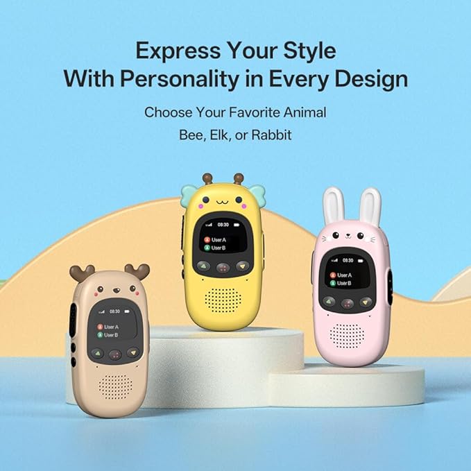 CBCBTWO GM-168 Bee 4G LTE PoC Walkie Talkies, Long Range Push-to-Talk Two Way Radio, No Monthly Fee, 1st Year SIM Included for Couples Parents Family Outdoor Use