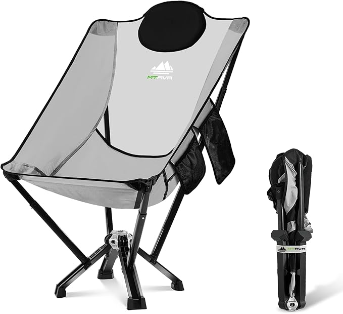 High-Back Camping & Indoor Chair — Full Back Support for Long Sitting, Stable Aluminum Frame, Anti-Slip Feet, Folding Chair for Home, RV & Outdoor Use