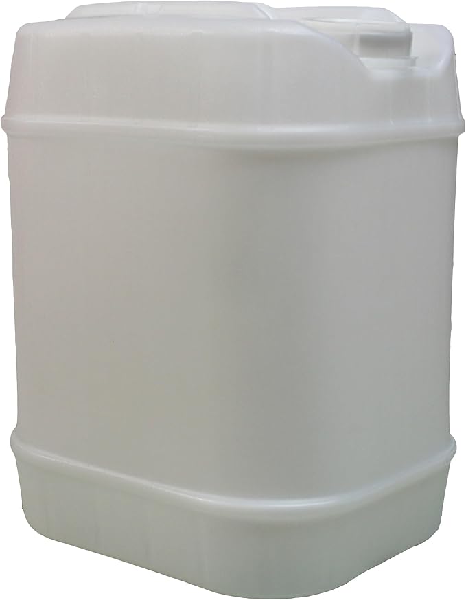 Air Sea Containers | 19L / 5Gallon White Jerrican | White Jerrican Jug | Food Grade Quality | BPA Free | Perfect Container to Ship Chemicals & Liquids | Easy Stacking HDPE Containers