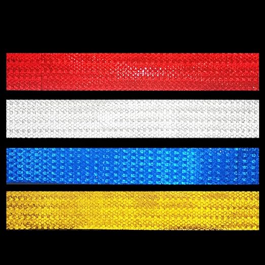 Reflective Safety Tape,2 Inch×30 Feet Yellow Reflective Tape,high Viscosity Waterproof Reflective Tape for Trucks Trailers Bikes Cars Ships Motorcycles Outdoor