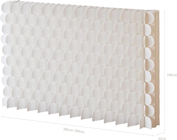 Foldable Room Divider Privacy Screens Movable Temporary Wall Space Partition, 5.25~9.19 FT Tall, 6.56~16.5 FT Width, Choice of Various Sizes and Styles