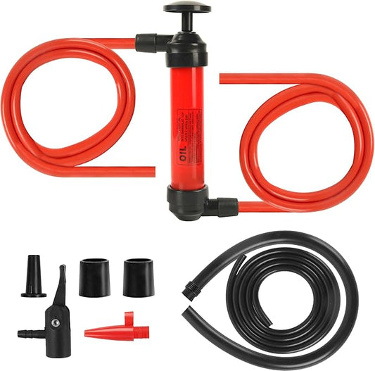2nd Generation Fuel Transfer Pump Kit - Versatile Pump for Gas, Oil, RV Antifreeze, and More - Manual Hand Pump for Automotive, Lawn Mowers, Fish Tanks, and Transmission Fluid