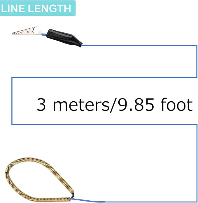 ZHIWHIS Radio Antenna, Shortwave 9.85’ Crocodile Clip Radios Antenna, Storage Case Included, FM SW External Antenna to Improve Signal Reception Suitable for FM VHF SW Radio AN-10