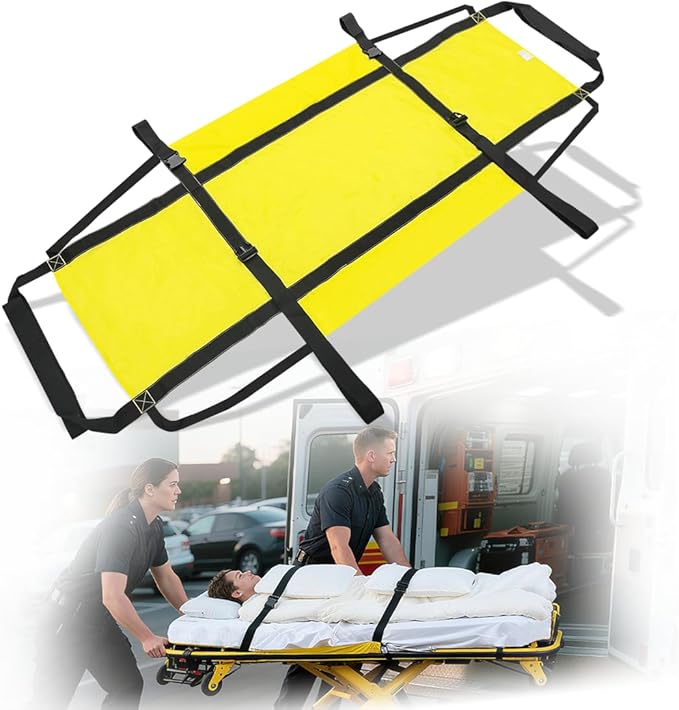Emergency Evacuation Sheet – Patient Rescue Transfer Device for Bedridden, Hospitals & Home Care – Fire & Disaster Evacuation Aid, 330 lbs Capacity, Fits Standard Beds