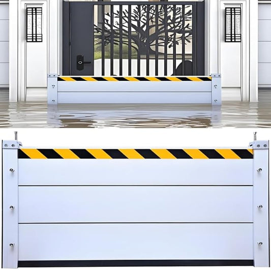 Flood Barriers for Home Exterior - Aluminum Alloy Outdoor Garage Doors Water Barriers for Flooding,H47.2 Inch/L21FT