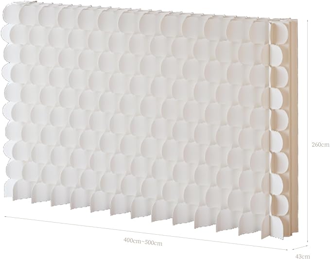 Foldable Room Divider Privacy Screens Movable Temporary Wall Space Partition, 5.25~9.19 FT Tall, 6.56~16.5 FT Width, Choice of Various Sizes and Styles