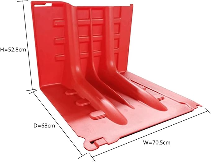 Flood Quick Barrier Dam Garage Water Barrier, L Shaped Thickened ABS Removable Flood Coverls, Reusable, for Garages, Warehouses