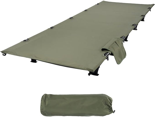 Elevon Camping Cot, 28" Extra Wide Sleeping Cot, Portable Folding Tent Camping Bed, Compact for Outdoor Travel, Base Camp, Hiking, Mountaineering, Lightweight Backpacking, 400lb Capacity